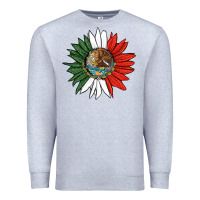 Heather Grey mexico sunflower Premium Sweatshirt - HRA Design Shop