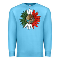Ocean Blue mexico sunflower Premium Sweatshirt - HRA Design Shop