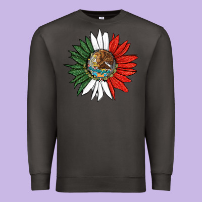 Mexico Sunflower Premium Sweatshirt Designed By Hra Design Shop