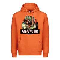 Carrot Western Papasaurus Papa Dinosaur Premium Hoodie - LillyAllenDesigns