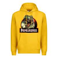Lemon Western Papasaurus Papa Dinosaur Premium Hoodie - LillyAllenDesigns