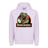 Lilac Western Papasaurus Papa Dinosaur Premium Hoodie - LillyAllenDesigns