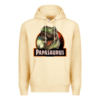 Pina Colada Western Papasaurus Papa Dinosaur Premium Hoodie - LillyAllenDesigns