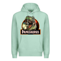 Seafoam Western Papasaurus Papa Dinosaur Premium Hoodie - LillyAllenDesigns