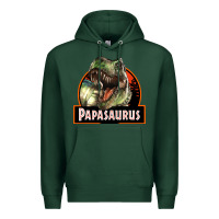 Sports Green Western Papasaurus Papa Dinosaur Premium Hoodie - LillyAllenDesigns