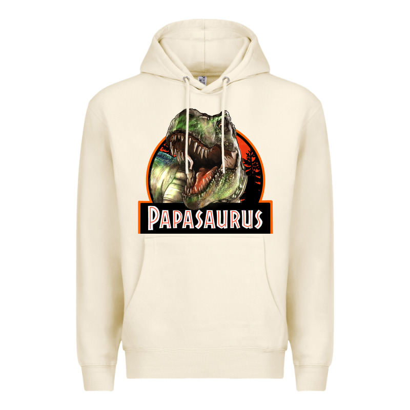 Western Papasaurus Papa Dinosaur Premium Hoodie by LillyAllenDesigns | Teevron