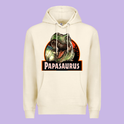 Western Papasaurus Papa Dinosaur Premium Hoodie Designed By Lillyallendesigns