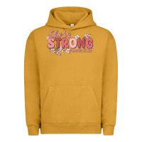 Pigment Peanut Butter she is strong proverbs 31 25 Urban Hoodie - MaliasSmallBusiness