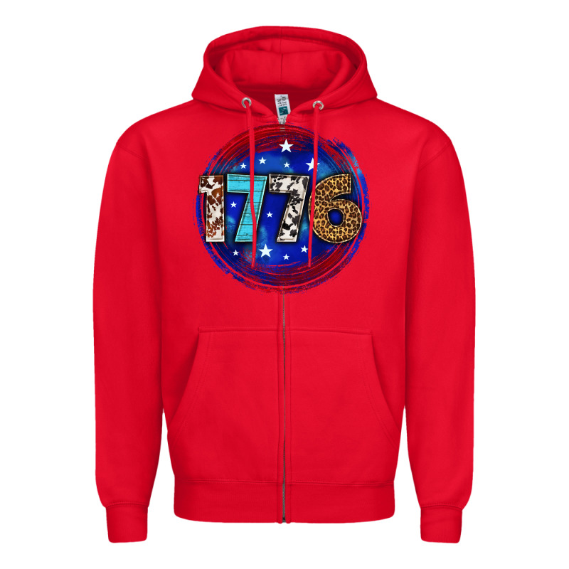 Western 1776 4th Of July Billie Wilder Zipper Hoodie by texasbilliewilder | Teevron