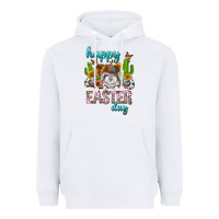 White Happy Easter Day Rodeo Heavyweight Hoodie - Neo Western