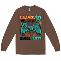 Chestnut level 10 unlocked awesome since 2013 Long Sleeve Tee - MaliasSmallBusiness