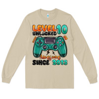 Mushroom level 10 unlocked awesome since 2013 Long Sleeve Tee - MaliasSmallBusiness