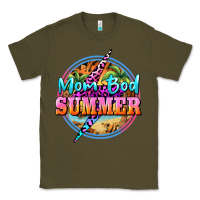Army Green mom bod summer Classic Tee - BarkalooDesign