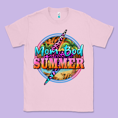 Mom Bod Summer Classic Tee Designed By Barkaloodesign
