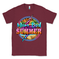 Burgundy mom bod summer Classic Tee - BarkalooDesign