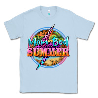 Dusty Blue mom bod summer Classic Tee - BarkalooDesign