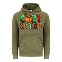 Vintage Olive cozy season with fall colors palette and pumpkin Vintage Hoodie - AdoDesignShop