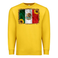 Lemon mexico flag background Premium Sweatshirt - HRA Design Shop