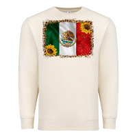 Sandshell mexico flag background Premium Sweatshirt - HRA Design Shop