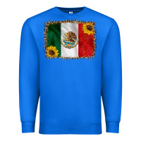 True Royal mexico flag background Premium Sweatshirt - HRA Design Shop