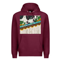 Burgundy cowhide sunflowers cactus Premium Hoodie - Jasminsmagicworld