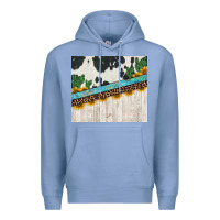 Colony Blue cowhide sunflowers cactus Premium Hoodie - Jasminsmagicworld