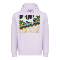 Lilac cowhide sunflowers cactus Premium Hoodie - Jasminsmagicworld