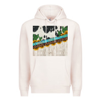 Pale Pink cowhide sunflowers cactus Premium Hoodie - Jasminsmagicworld