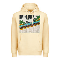 Pina Colada cowhide sunflowers cactus Premium Hoodie - Jasminsmagicworld