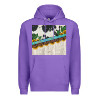 Purple cowhide sunflowers cactus Premium Hoodie - Jasminsmagicworld