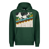 Sports Green cowhide sunflowers cactus Premium Hoodie - Jasminsmagicworld