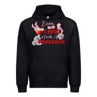 Black even cupid need a margarita Urban Hoodie - MaliasSmallBusiness