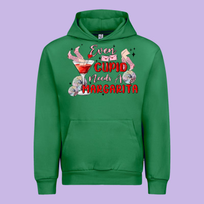 Even Cupid Need A Margarita Urban Hoodie Designed By Maliassmallbusiness