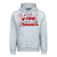 Heather Grey even cupid need a margarita Urban Hoodie - MaliasSmallBusiness