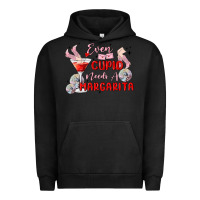 Pigment Black even cupid need a margarita Urban Hoodie - MaliasSmallBusiness