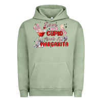 Pigment Oil Green even cupid need a margarita Urban Hoodie - MaliasSmallBusiness