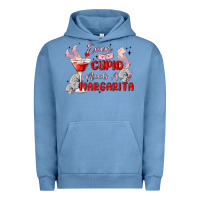 Pigment Pebble Blue even cupid need a margarita Urban Hoodie - MaliasSmallBusiness