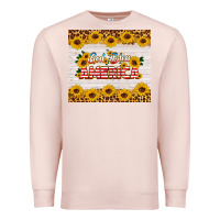 Pale Pink god bless america tumbler Premium Sweatshirt - HRA Design Shop
