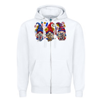 Usa With Gnome Billie Wilder Zipper Hoodie | Teevron