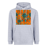 Heather Grey western dreamcatchers seamless pattern Heavyweight Hoodie - HRA Design Shop