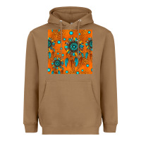 Toasted Coconut western dreamcatchers seamless pattern Heavyweight Hoodie - HRA Design Shop