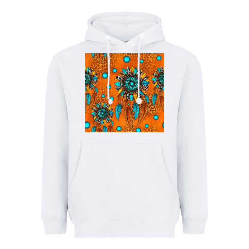 Western Dreamcatchers Seamless Pattern Heavyweight Hoodie by HRA Design Shop | Teevron