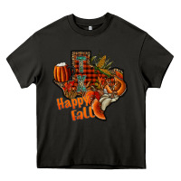 Asphalt happy fall texas Heavy Core Tee - CowhideDigitalArt