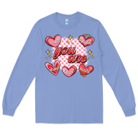Colony Blue valentines day positive affirmations Long Sleeve Tee - MaliasSmallBusiness