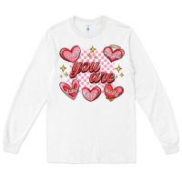 White valentines day positive affirmations Long Sleeve Tee - MaliasSmallBusiness