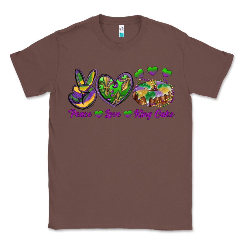 Peace Love King Cake Classic Tee by RanaPortraitStore | Teevron