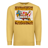 Antique Gold god bless america square coaster Premium Sweatshirt - HRA Design Shop
