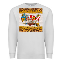 Dove Grey god bless america square coaster Premium Sweatshirt - HRA Design Shop