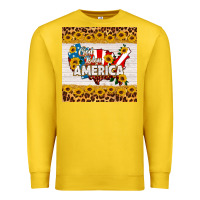 Lemon god bless america square coaster Premium Sweatshirt - HRA Design Shop