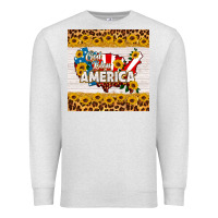 Oatmeal Heather god bless america square coaster Premium Sweatshirt - HRA Design Shop